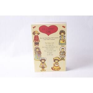 Uncut International Paper Doll Valentine Card AGC Gift Idea ~ 260514-WH 1367